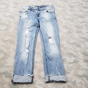 KUT From The Kloth Jeans Womens 30 Blue Catherine Boyfriend Denim Medium Wash